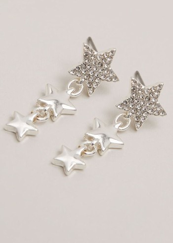 Phase Eight Silver Plated Star Drop Jewellery Silver USA | 1937825-BG